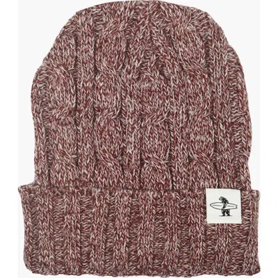 Everyday California Bixby Beanie In Heather Cardinal