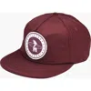 Everyday California Floating Waterproof Snapback Hat In Maroon