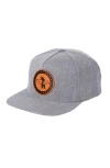 Everyday California Marine Layer Wool Snapback Hat In Foggy Grey
