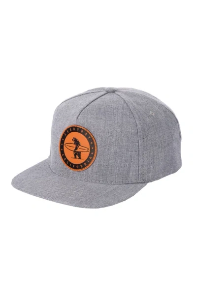 Everyday California Marine Layer Wool Snapback Hat In Foggy Grey