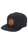 Everyday California Spreckels Wool Snapback Hat In Dark Gray