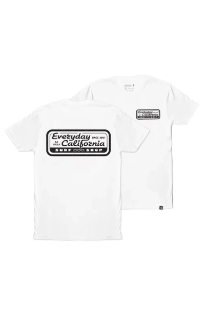 Everyday California Surf Shop Tee Shirt In White