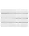 Everyday Home By Trident Supremely Soft 100% Cotton 4-piece Bath Towel Set In White