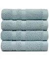 EVERYDAY HOME BY TRIDENT SUPREMELY SOFT 100% COTTON 4-PIECE HAND TOWEL SET
