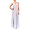 Everyday Ritual Amelia Long Nightgown In Blue Whisper