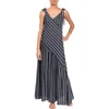 Everyday Ritual Kelsea Striped Maxi Coverup Dress In Midnight Stripe