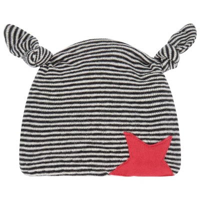 Everything Must Change Black Striped Baby Hat