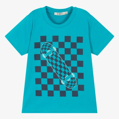 Everything Must Change Kids' Boys Blue Cotton Skateboard T-shirt