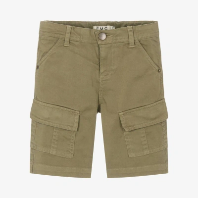 Everything Must Change Kids' Boys Khaki Green Cotton Cargo Shorts