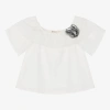 EVERYTHING MUST CHANGE GIRLS IVORY COTTON BLOUSE