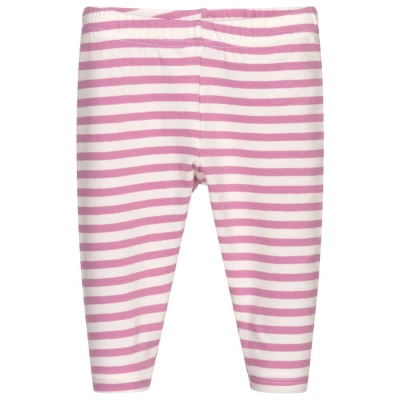 Everything Must Change Babies' Girls Lilac Striped Cotton Leggings In Purple