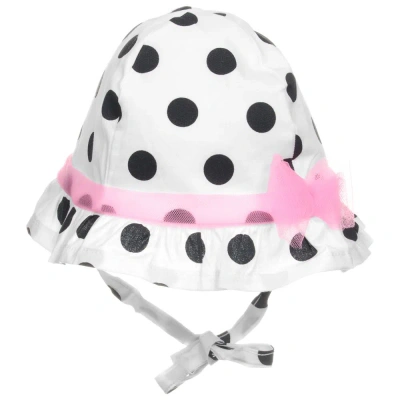 Everything Must Change Girls White Cotton Baby Sun Hat