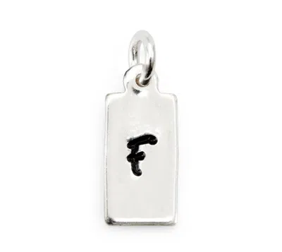 Evesaddiction 1/4" Sterling Silver Rectangle Tag For Hand Stamping In Gray