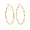 Evesaddiction 14k Gold 1" Hoop Earrings In Gold