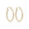 Evesaddiction 14k Gold 3/4" Hoop Earrings In Gold