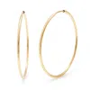 Evesaddiction 14k Gold Filled 1.5 Inch Hoop Earrings In Gold