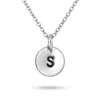 Evesaddiction 3/8" Sterling Silver Round Tag For Hand Stamping In Gray