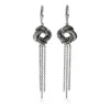 Evesaddiction Algerian Love Knot Sterling Silver Earrings In Silver