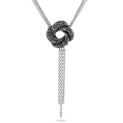 Evesaddiction Algerian Love Knot Sterling Silver Necklace