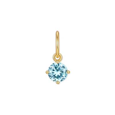 Evesaddiction Baby Birthstone Charm - Gold / December In Blue