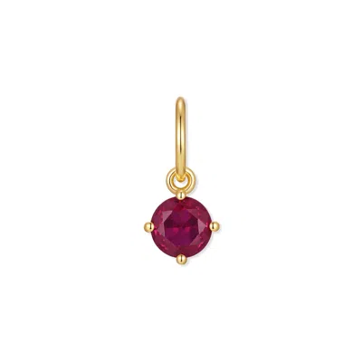 Evesaddiction Baby Birthstone Charm - Gold / July