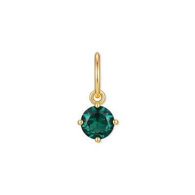 Evesaddiction Baby Birthstone Charm - Gold / May In Green