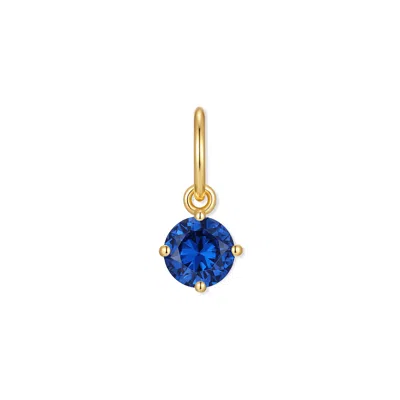 Evesaddiction Baby Birthstone Charm - Gold / September In Blue