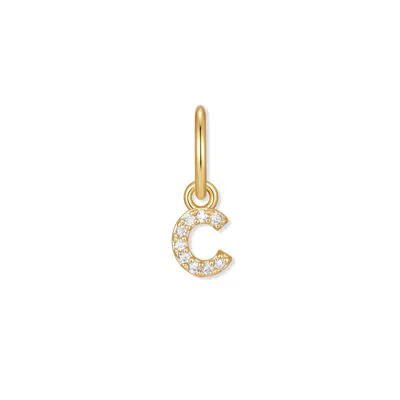 Evesaddiction Baby Initial Charm - Gold / C