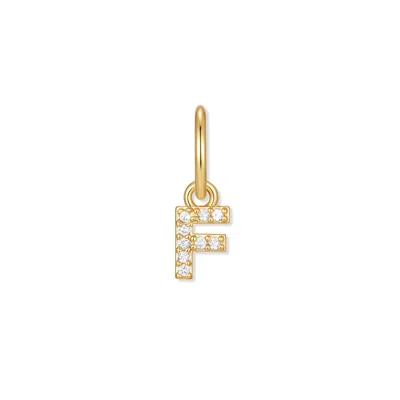 Evesaddiction Baby Initial Charm - Gold / F