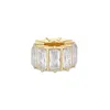 Evesaddiction Baguette Birthstone Bead Spacer - Gold / April