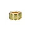 Evesaddiction Baguette Birthstone Bead Spacer - Gold / August