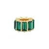 Evesaddiction Baguette Birthstone Bead Spacer - Gold / May In Green