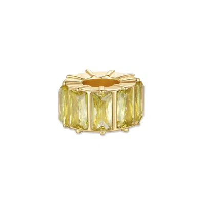 Evesaddiction Baguette Birthstone Bead Spacer - Gold / November