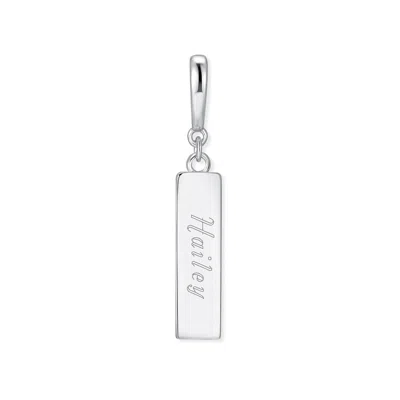 Evesaddiction Bar Hinge Charm - Silver In Metallic