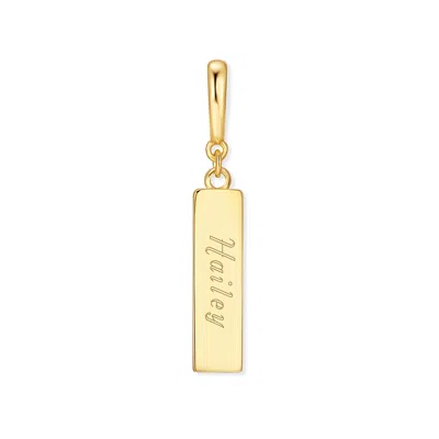 Evesaddiction Bar Hinge Charm In Gold