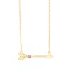 Evesaddiction Birthstone Arrow Necklace - Gold / 1 In Gold