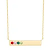 Evesaddiction Birthstone Bar Necklace - Gold / 4 In Gold
