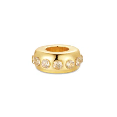 Evesaddiction Birthstone Bead Spacer - Gold / April