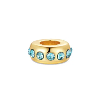 Evesaddiction Birthstone Bead Spacer - Gold / March