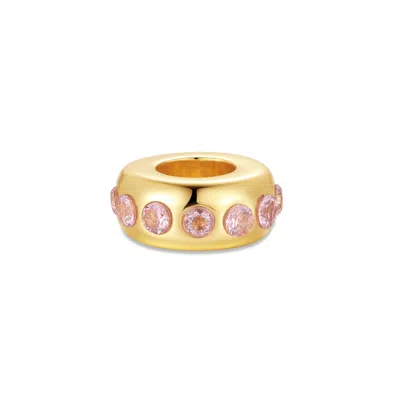 Evesaddiction Birthstone Bead Spacer - Gold / October