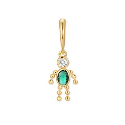 Evesaddiction Birthstone Boy Charm - Gold / May