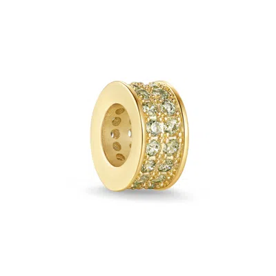 Evesaddiction Birthstone Double Row Rondelle Charm - Gold / November
