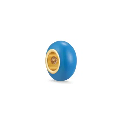 Evesaddiction Birthstone Enamel Bead - Gold / December