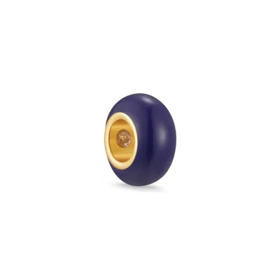 Evesaddiction Birthstone Enamel Bead - Gold / September