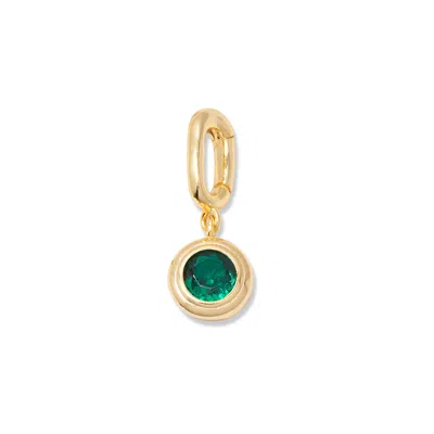 Evesaddiction Birthstone Hinge Charm - Gold / May In Green