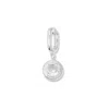 Evesaddiction Birthstone Hinge Charm - Silver / April In Metallic