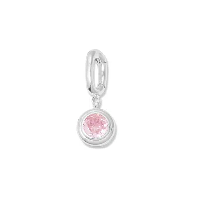Evesaddiction Birthstone Hinge Charm - Silver / October