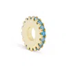 Evesaddiction Birthstone Ring Charm - Gold / December In Blue