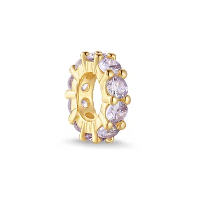 Evesaddiction Birthstone Rondelle Charm - Gold / June