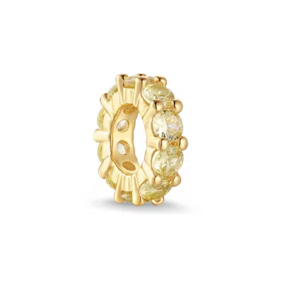 Evesaddiction Birthstone Rondelle Charm - Gold / November